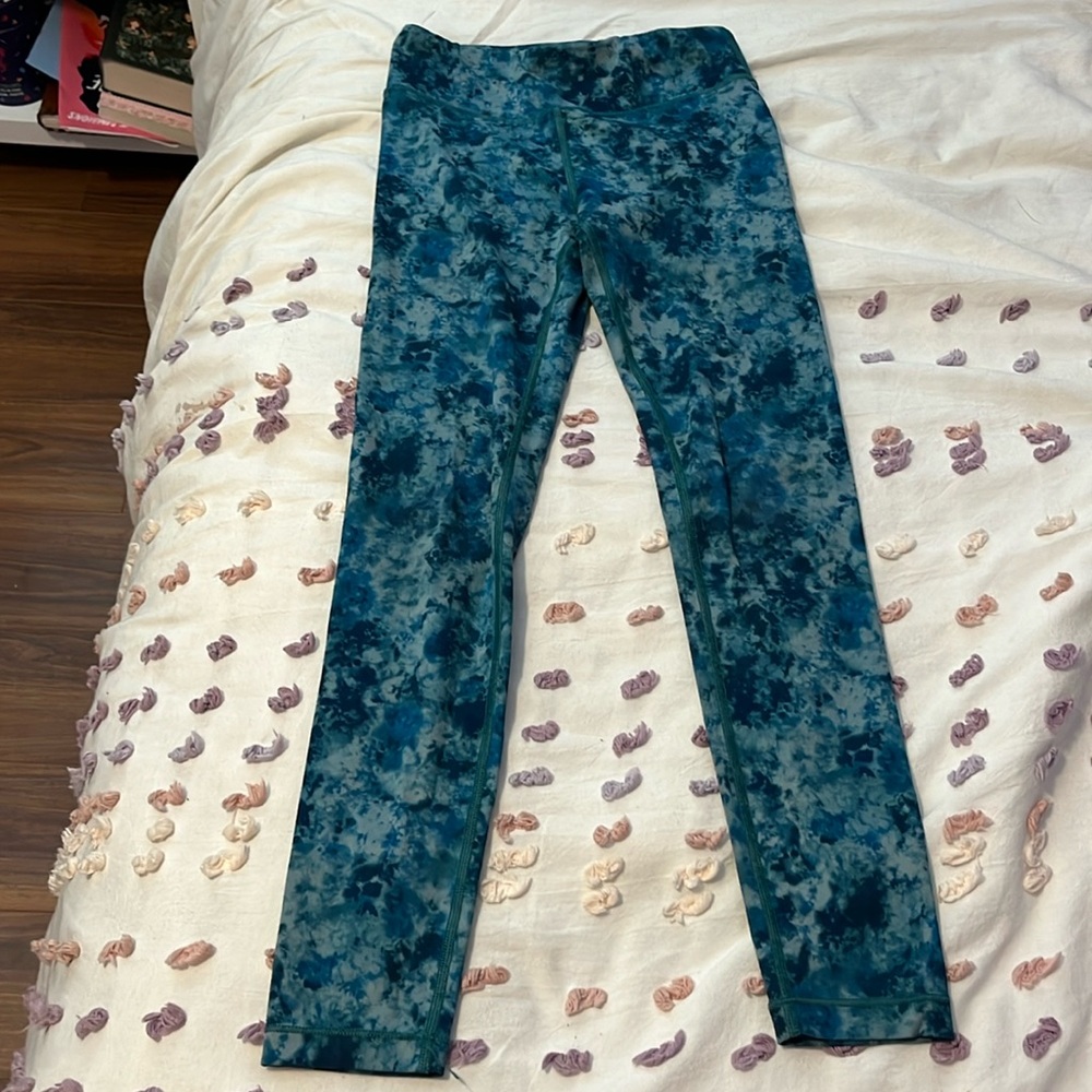 Athleta girl blue high rise chitchat pant girls size 12